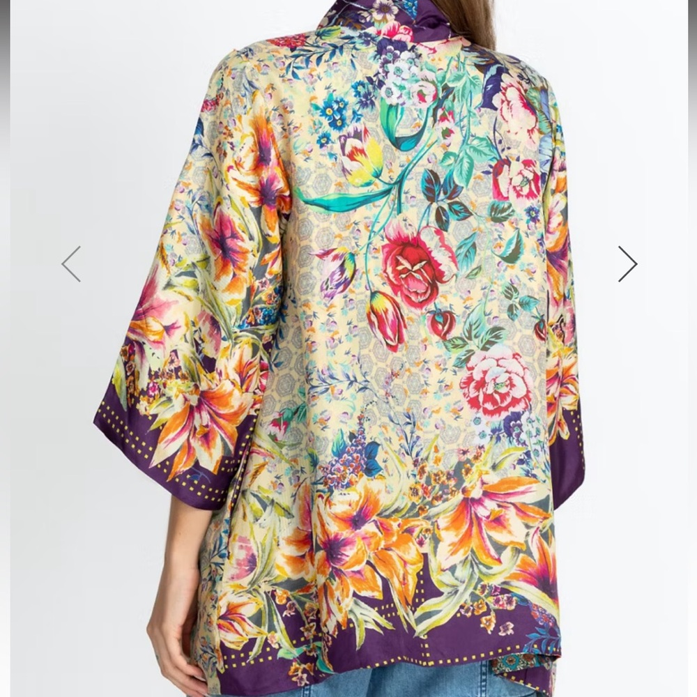 NWT Johnny Was Sz 2X Weller Topiary Hunter Kimono Reversible - Picture 2 of 16